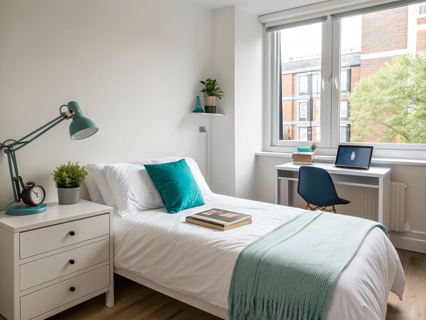 Modern and premium student accommodation room interior